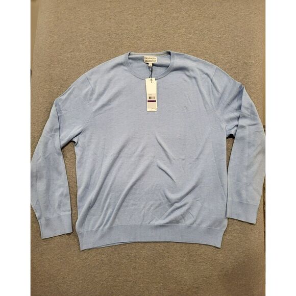 Calvin‎ Klein Men's Blue Long-Sleeve Supima Cotton Crewneck Sweater Size 2XL $90 - Picture 1 of 7